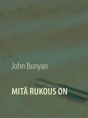 cover image of Mitä rukous on
